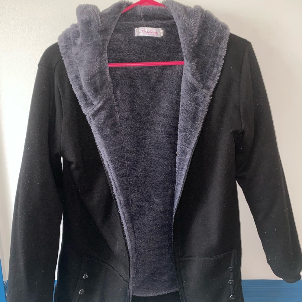 Fashion -Faux Fur Lined Winter Jacket